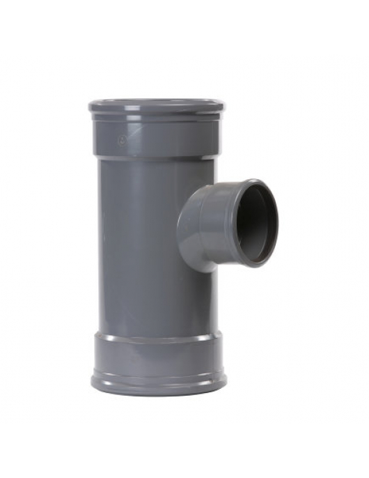 WAVIN VERLOOP T-STUK 88°, PVC, 3X MANCHET, SN4, 125 X 110 MM