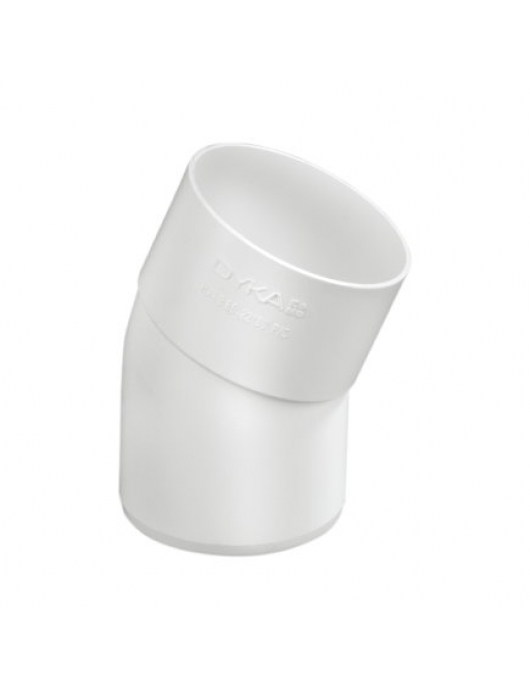 DYKA HWA BOCHT 22°, PVC, INW LIJM X SPIE, WIT, 80 MM