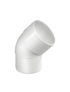 DYKA HWA BOCHT 45°, PVC, INW LIJM X VERJ SPIE, WIT, 80 MM DYKA HWA BOCHT 45°, PVC, INW LIJM X VERJ SPIE, WIT, 80 MM