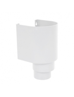 PIPELIFE HWA VERGAARBAK, PVC, HALFROND, WIT, 80 / 100 MM PIPELIFE HWA VERGAARBAK, PVC, HALFROND, WIT, 80 / 100 MM