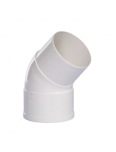 PIPELIFE HWA BOCHT 45°, PVC, INW LIJM X VERJ SPIE, WIT,100MM PIPELIFE HWA BOCHT 45°, PVC, INW LIJM X VERJ SPIE, WIT,100MM