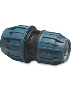 JASON VERLOOPKOPPELING PP 32 MM X 20 MM KNEL 16BAR ZWART/BLAUW DVGW/KIWA/WRAS/SVGW