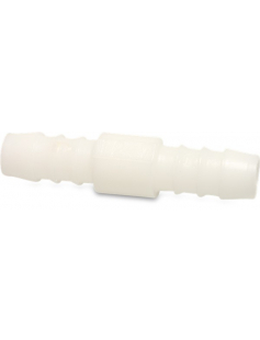VERBINDINGSPIJPJE NYLON 25 MM SLANGTULE 10BAR WIT
