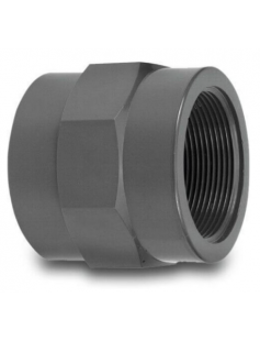 VDL OVERGANGSSOK PVC-U 40 MM X 1 1/4&quot; LIJMMOF X BINNENDRAAD 10BAR GRIJS